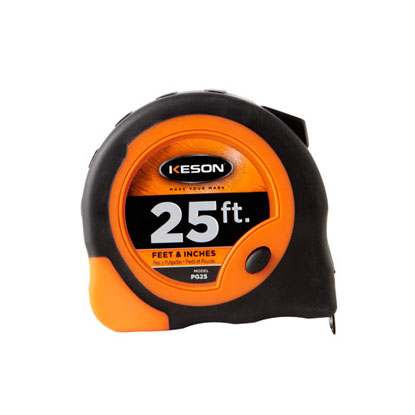 Keson 25ft ft/in Economy Series Measuring Tape - Utility and Pocket Knives